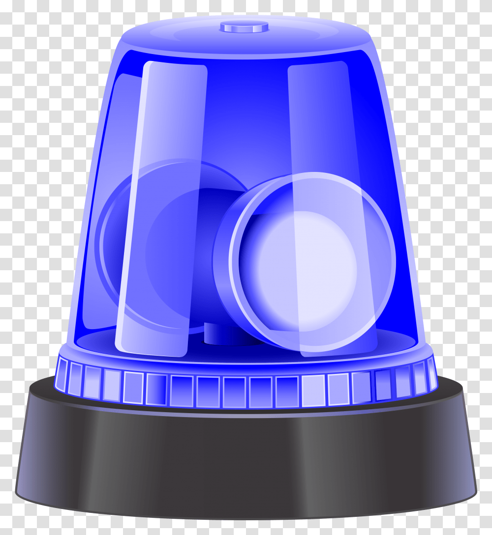 Emergency Clipart Lighting Blue Police Siren, Bottle, Jar, Water Bottle, Label Transparent Png