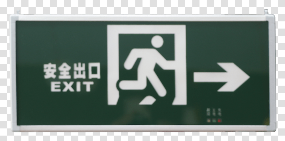Emergency Exit, Sign, Road Sign, Scoreboard Transparent Png