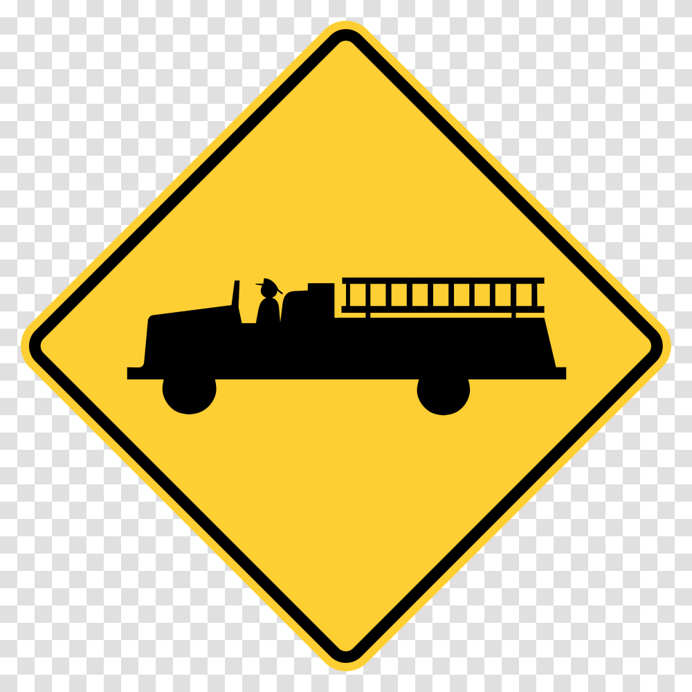 Emergency Vehicle Warning Signs, Road Sign, Stopsign Transparent Png