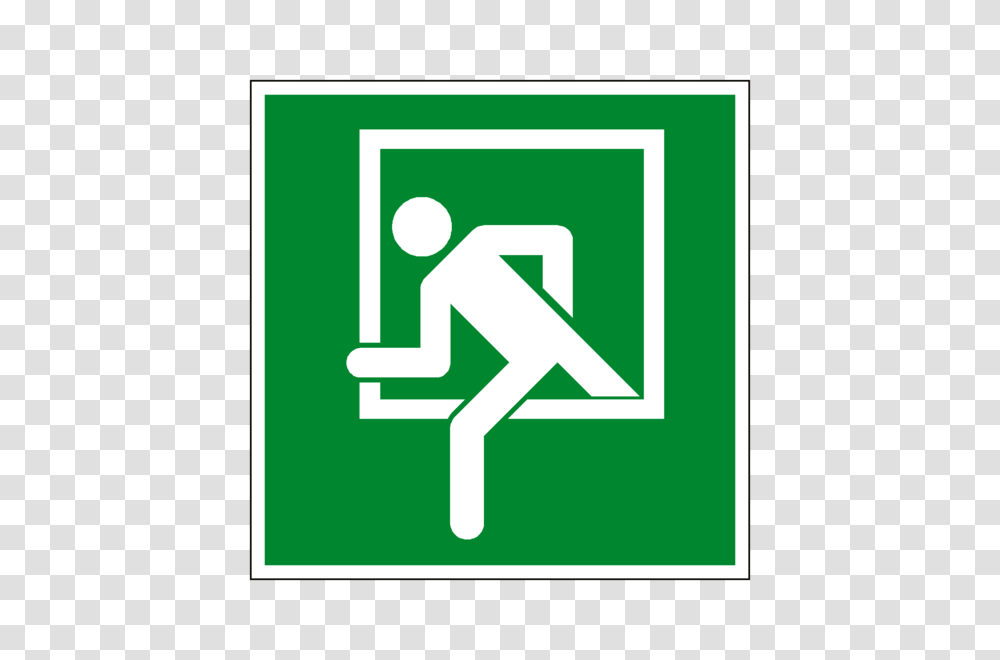 Emergency Window Exit Symbol Sign Pvc Safety Signs, First Aid, Road Sign, Recycling Symbol, Logo Transparent Png