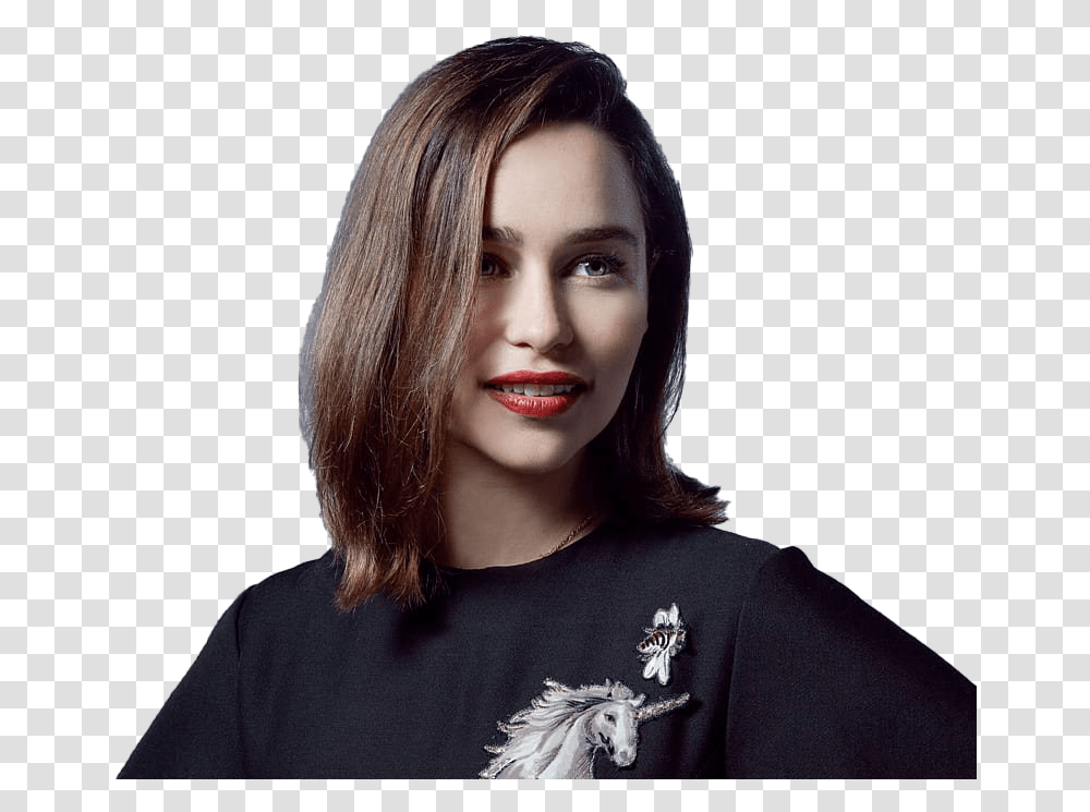 Emilia Clarke Images Brown Emilia Clarke Hair, Sleeve, Clothing, Long Sleeve, Person Transparent Png