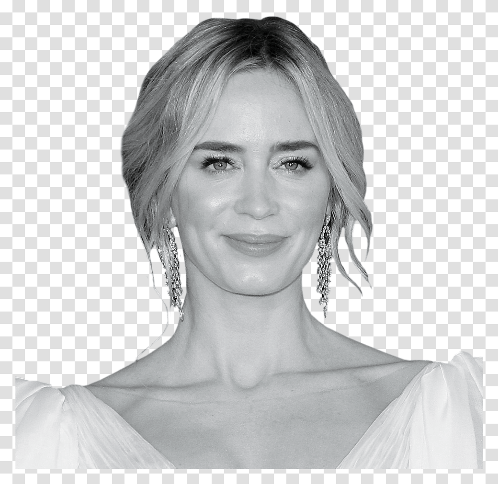 Emily Blunt Lady, Face, Person, Female Transparent Png