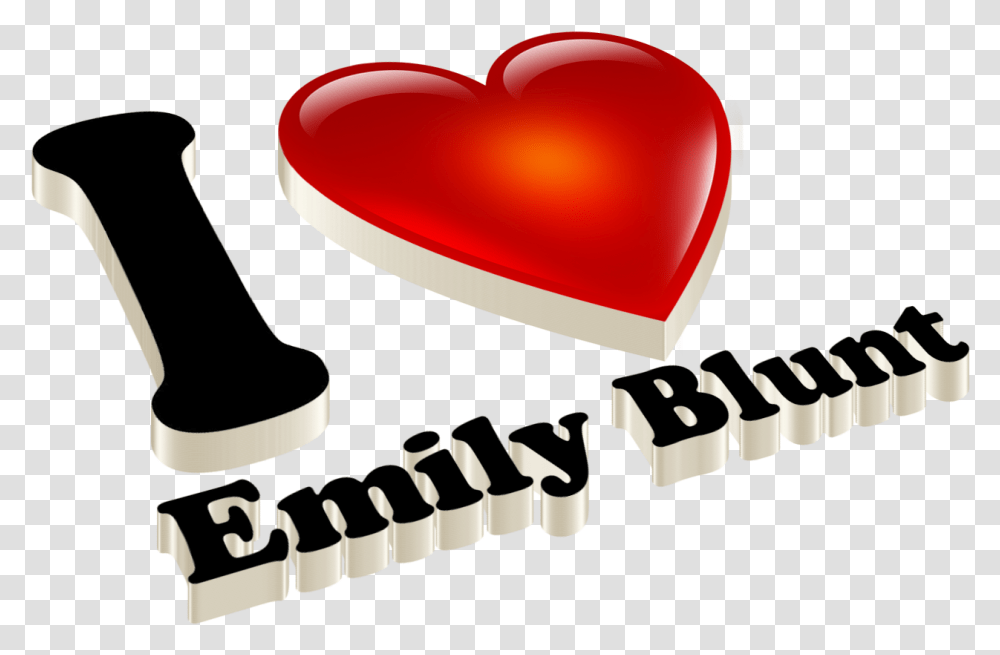 Emily Blunt Love Name Heart Design Heart, Smoke Pipe, Apparel Transparent Png