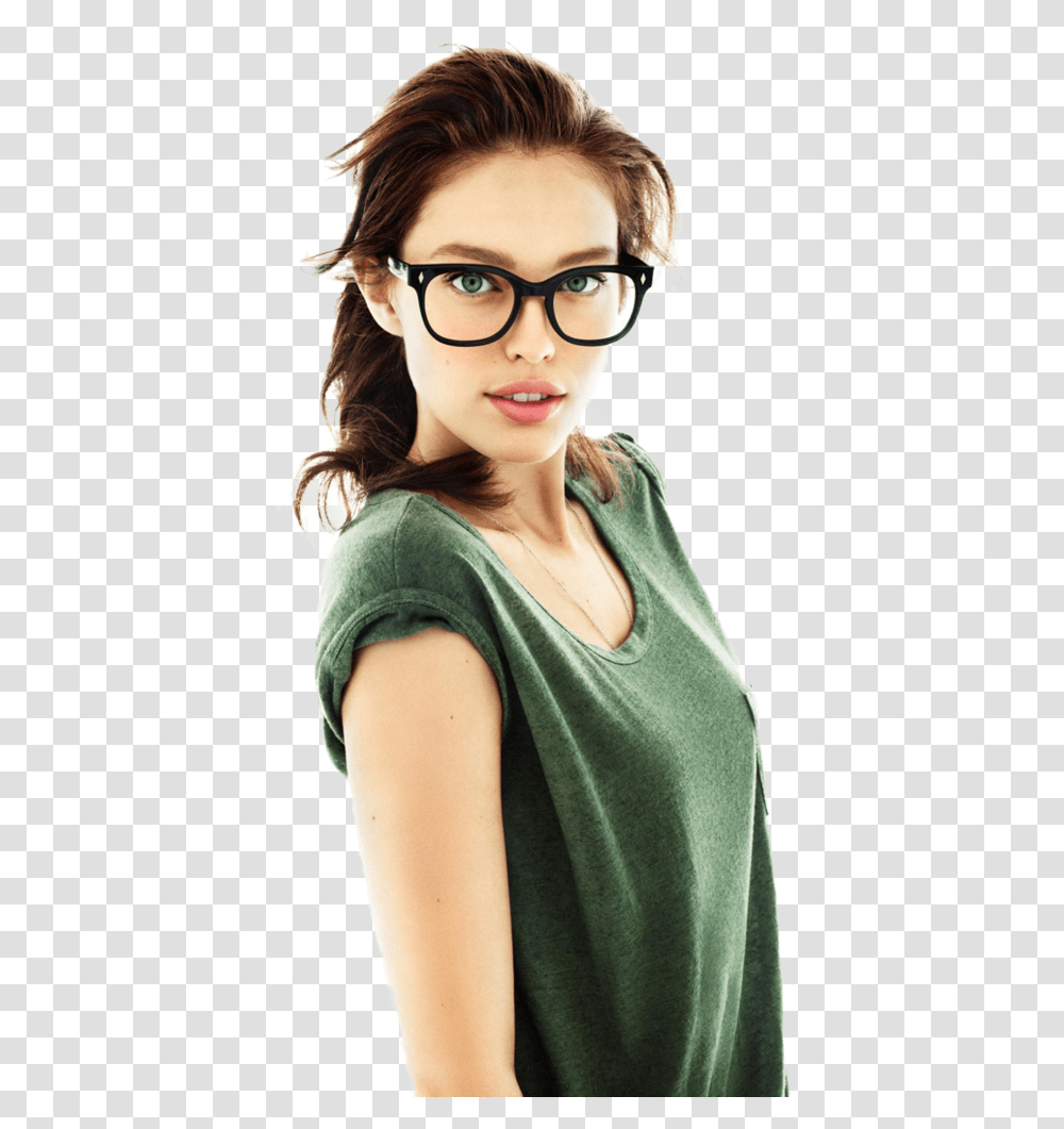 Emily Didonato By Veronik Girl With Brown Hair And Green Eyes, Glasses, Accessories, Person, Female Transparent Png