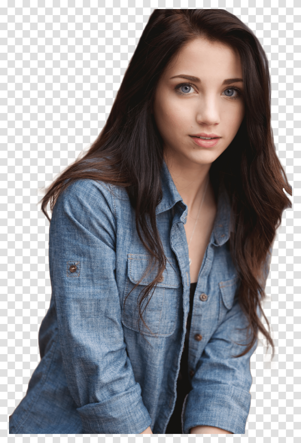 Emily Rudd Girl With Brown Hair And Brown Eyes, Face, Person, Female Transparent Png