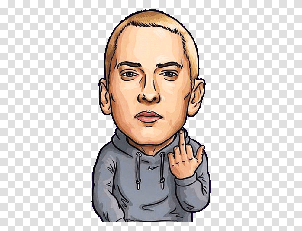 Eminem Cartoon, Head, Face, Person, Human Transparent Png