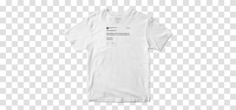 Eminem The Punisher - Tee Tweets Kanye West T Shirt Twitter, Clothing, Apparel, T-Shirt, Sleeve Transparent Png