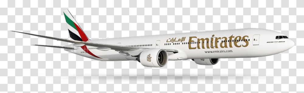 Emirates Airlines Boeing 777, Airplane, Aircraft, Vehicle, Transportation Transparent Png