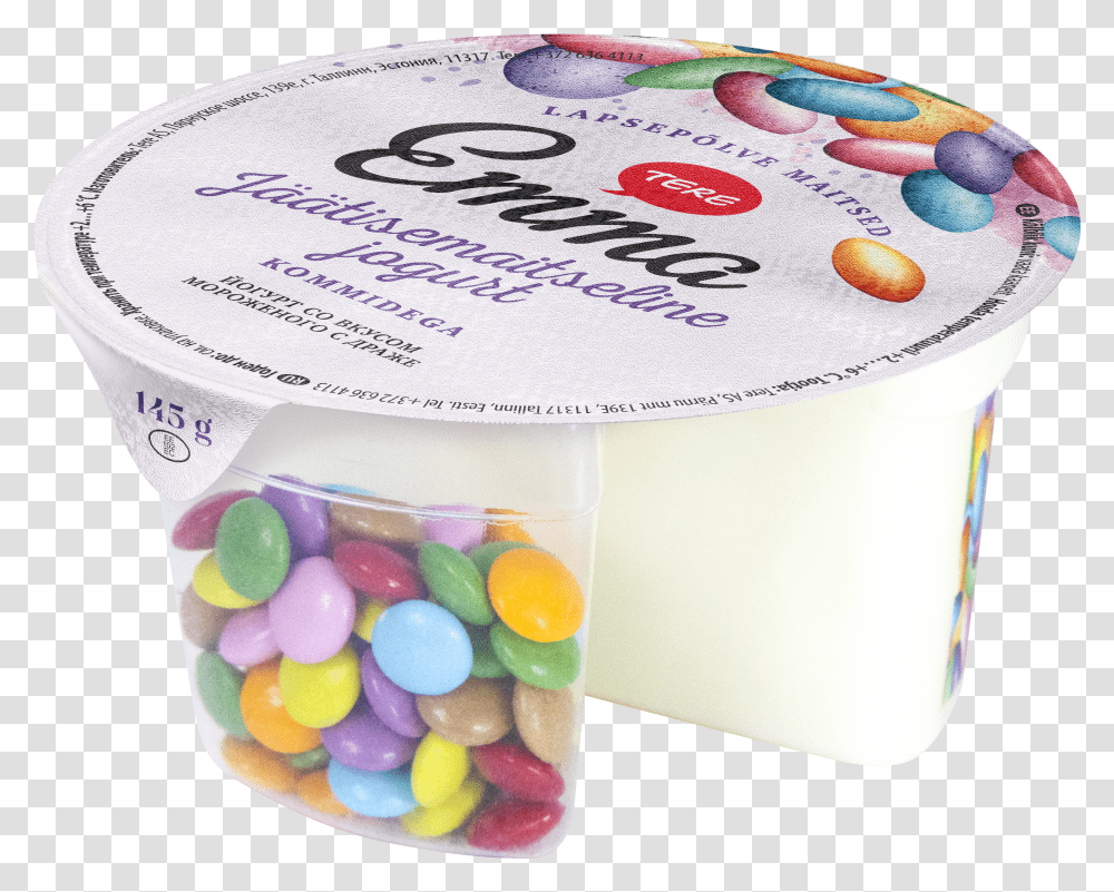 Emma Ice Cream Taste Yogurt With Candies Emma Jogurt Transparent Png