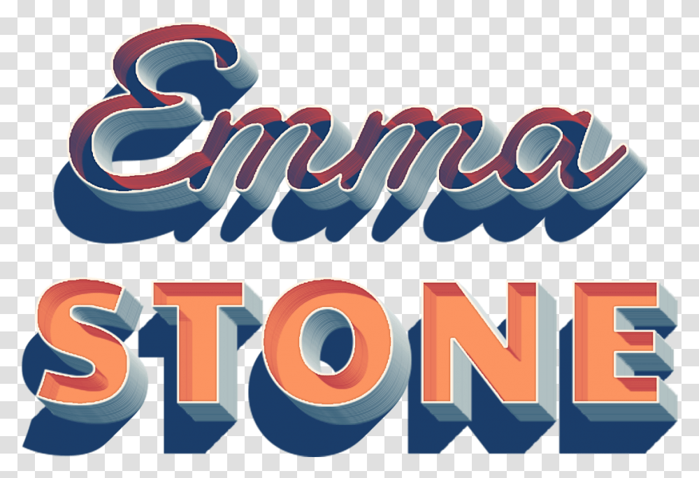 Emma Stone 3d Letter Name Graphic Design, Label, Word, Interior Design Transparent Png