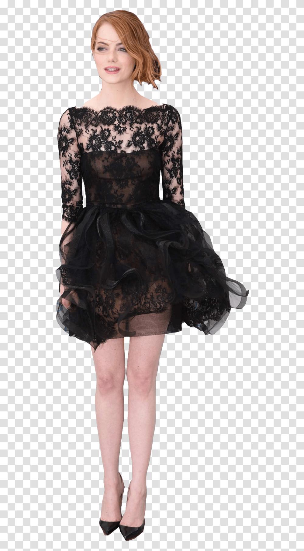 Emma Stone File Free Little Black Dress, Apparel, Person, Evening Dress Transparent Png