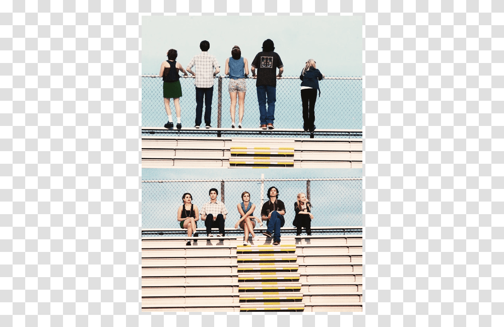 Emma Watson Ezra Miller And Logan Lerman Perks Of Being A Wallflower Extras, Person, Sleeve, Shorts Transparent Png