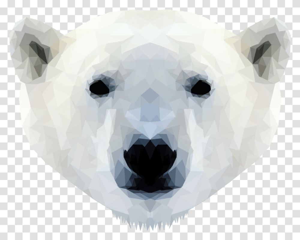 Emmasimoncic Tumblr Com Low Poly Polar Bear Illustration Polar Bear Face, Piggy Bank, Diamond, Gemstone, Jewelry Transparent Png
