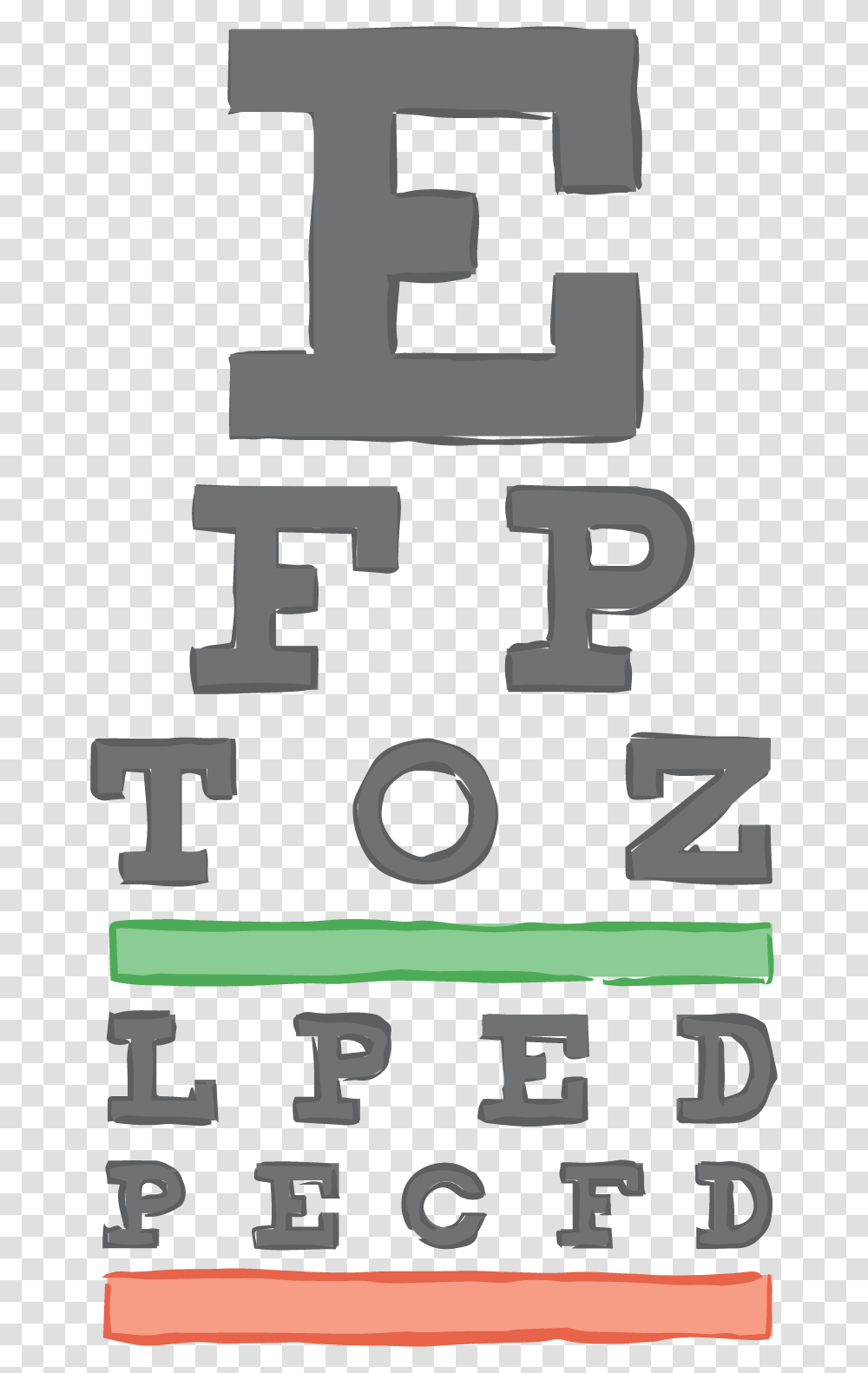Emmerich Test Eye Chart, Number, Word Transparent Png