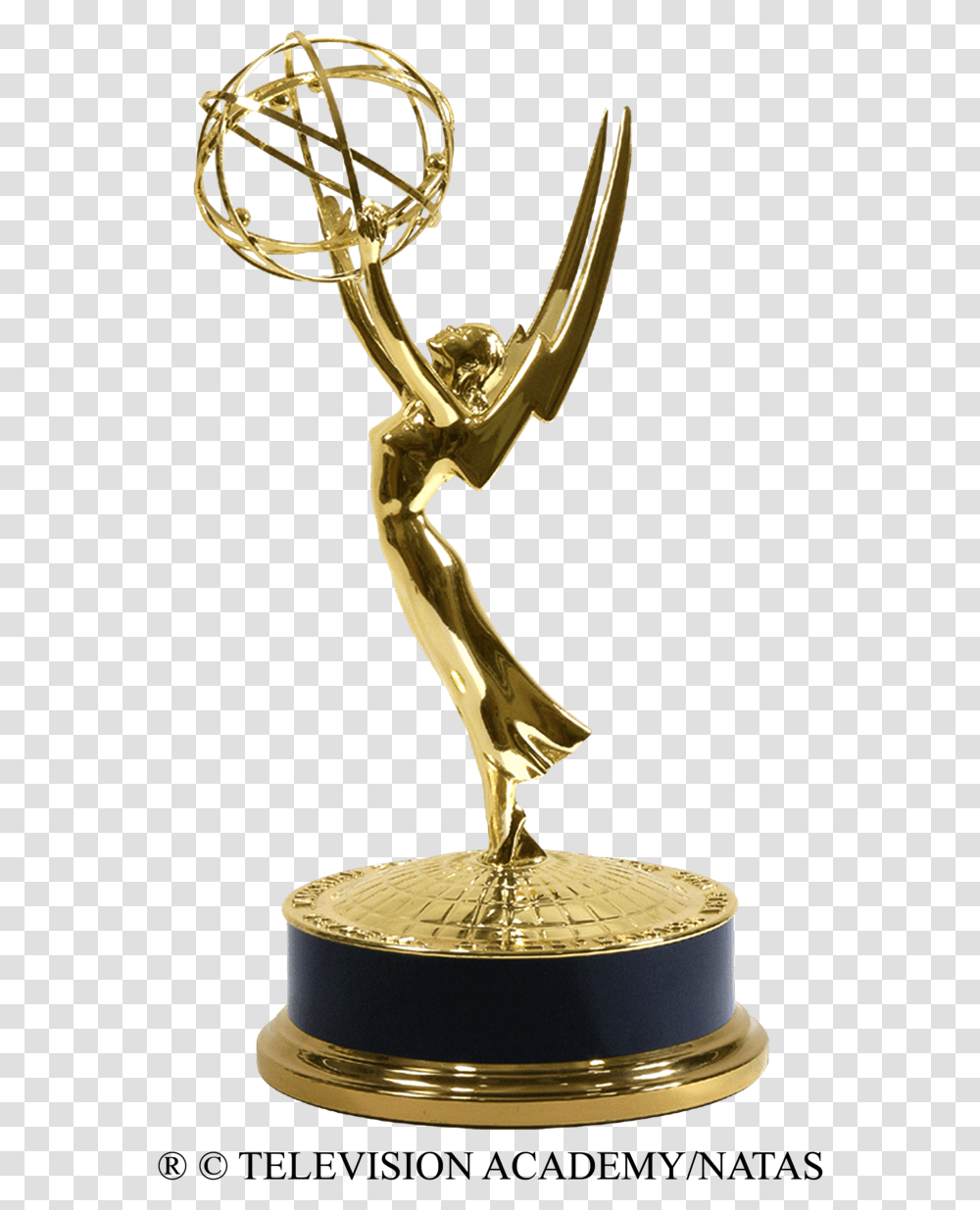 Emmy Award, Trophy, Lamp, Gold Transparent Png