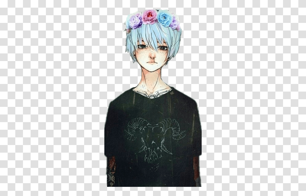 Emo Anime Boy Best Hd Wallpapers Kawaii Cute Anime Boy, Clothing, Person, Art, Face Transparent Png