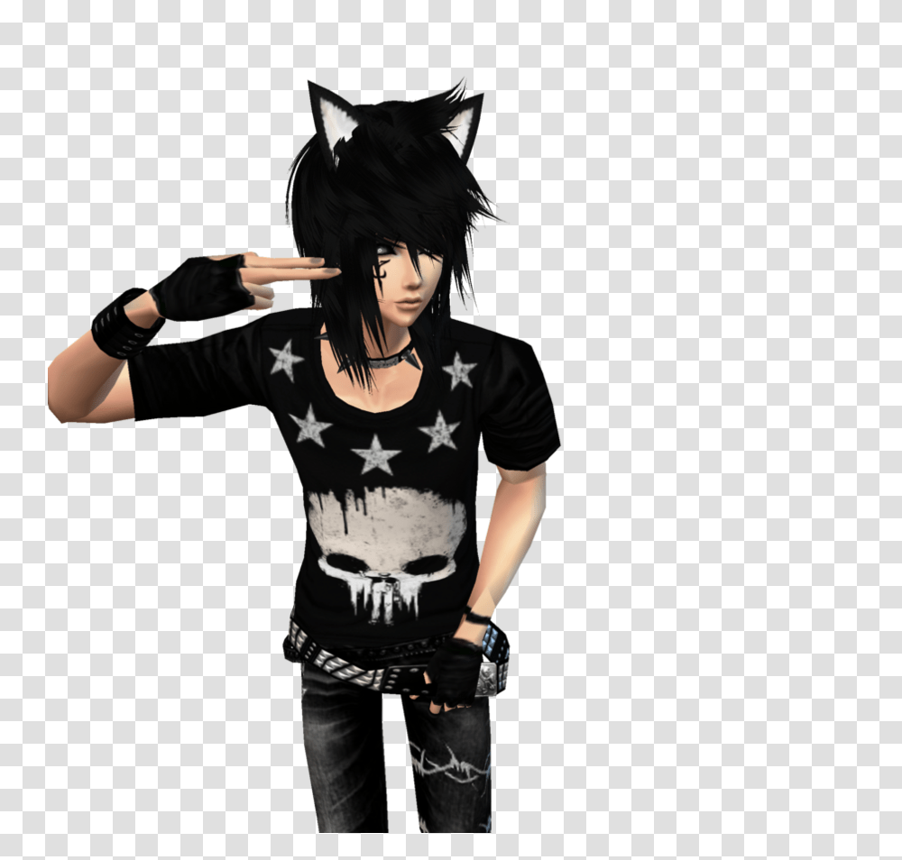 Emo Boy Hair, Sleeve, Person, Long Sleeve Transparent Png