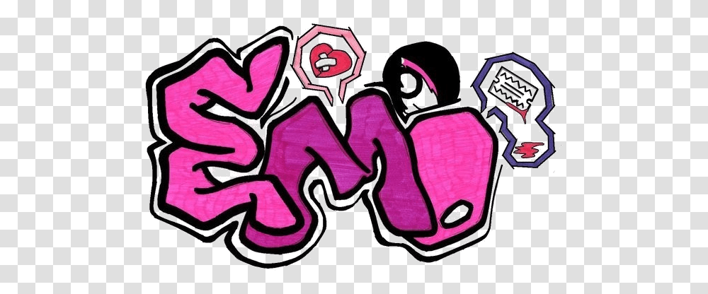Emo, Graffiti, Label, Sticker Transparent Png
