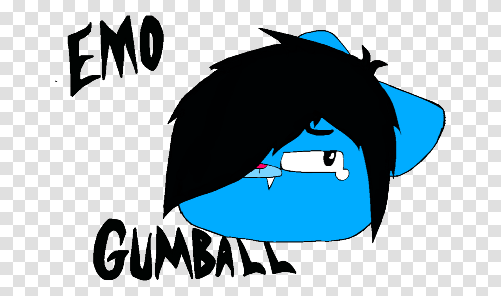 Emo Gumball By Invader Star Irken D3jbbey Amazing World Of Gumball Emo, Hat, Sun Hat, Cowboy Hat Transparent Png