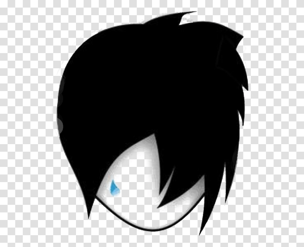 Emo Hair Free Image Emo, Stencil, Graphics, Art Transparent Png