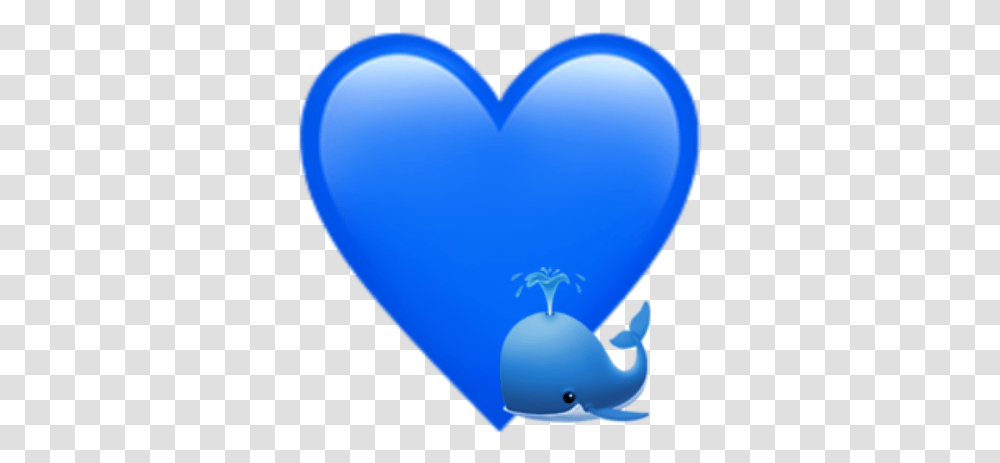Emoji Aesthetic Blue Iphone Blue Aesthetic Emoji, Balloon, Heart, Beluga Whale Transparent Png