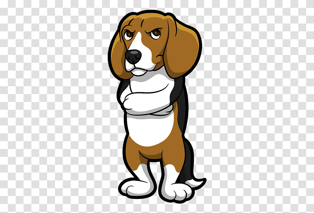Emoji And Stickers Messages Sticker Angry Basset Hound Cartoon, Mammal, Animal, Pet, Canine Transparent Png
