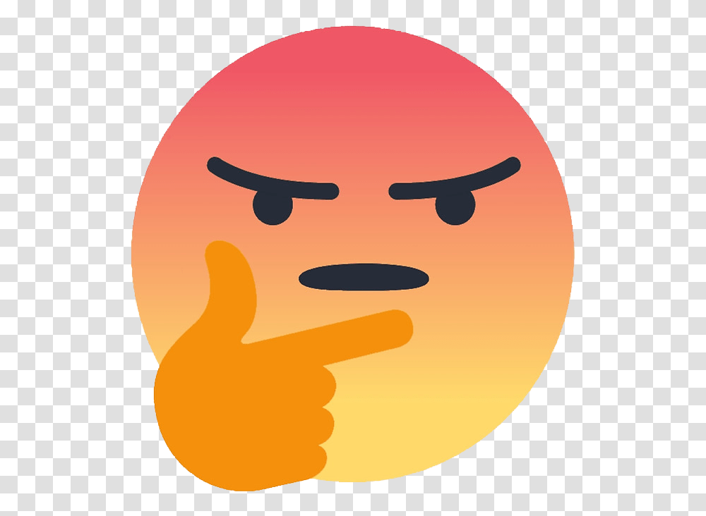 Emoji And Vectors For Free Download Angry Thinking Emoji Discord, Plant, Food, Face, Pumpkin Transparent Png