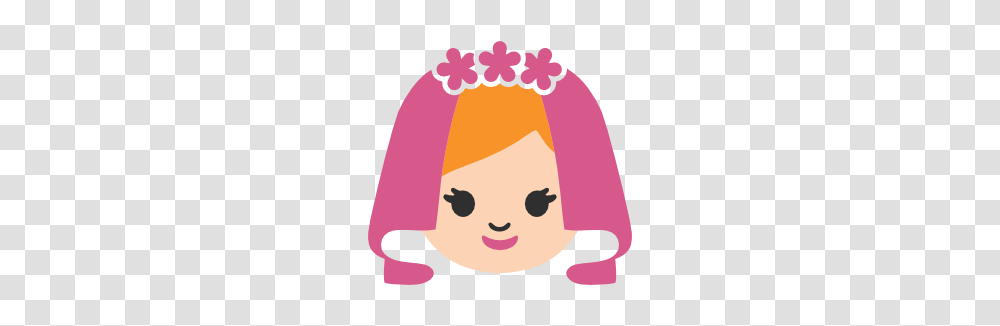 Emoji Android Bride With Veil, Hair, Girl Transparent Png