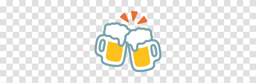 Emoji Android Clinking Beer Mugs, Glass, Beverage, Drink, Stein Transparent Png