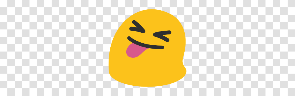 Emoji Android Face With Stuck Out Tongue And Tightly Closed Eyes, Tennis Ball, Sport, Sports Transparent Png
