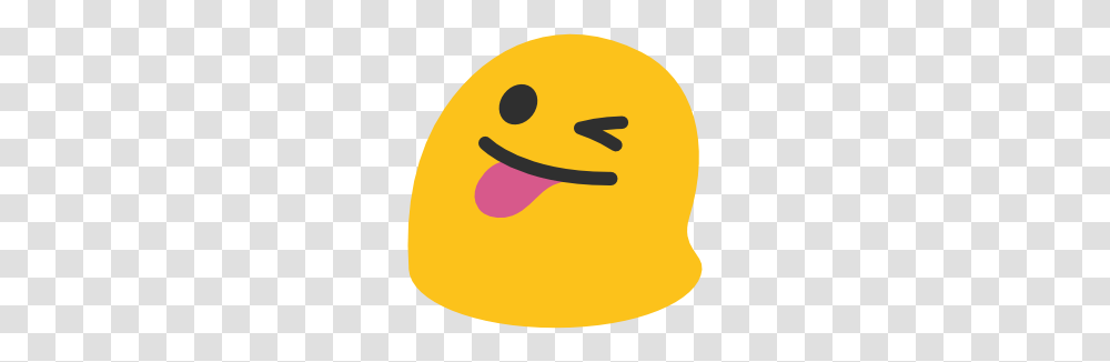 Emoji Android Face With Stuck Out Tongue And Winking Eye, Tennis Ball, Sport, Sports, Pac Man Transparent Png