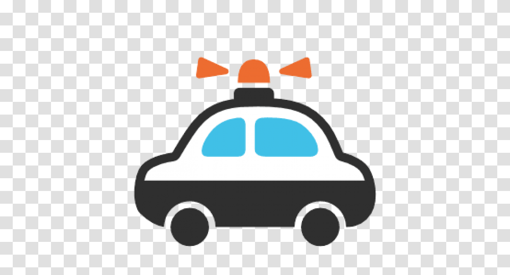 Emoji Android Police Car, Vehicle, Transportation, Automobile, Silhouette Transparent Png