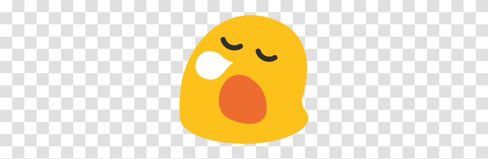 Emoji Android Sleepy Face, Food, Produce, Plant, Egg Transparent Png