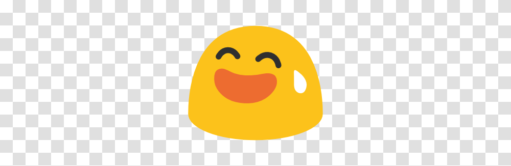 Emoji Android Smiling Face With Open Mouth And Cold Sweat, Food, Egg, Tennis Ball, Sport Transparent Png