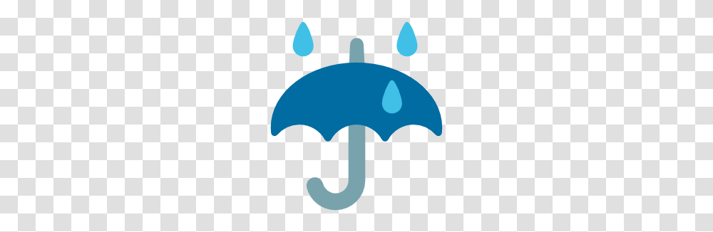 Emoji Android Umbrella With Rain Drops, Axe, Tool, Canopy Transparent Png