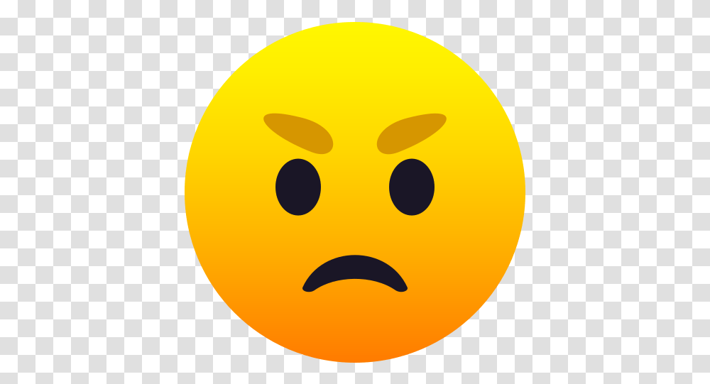 Emoji Angry Face To Copypaste Wprock Cara Enojada Emoji, Tennis Ball, Sport, Sports, Pac Man Transparent Png