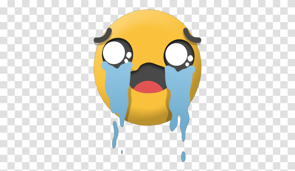 Emoji Anime Cry Dot, Crowd, Animal, Bird, Face Transparent Png