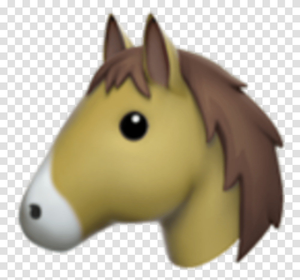 Emoji Apple Cheval Horse Horse Emoji, Toy, Mammal, Animal, Figurine Transparent Png