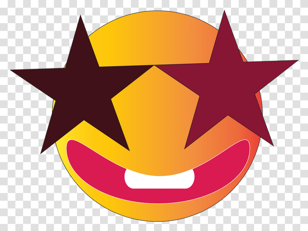 Emoji Art Background 3 Stars And A Sun, Symbol, Star Symbol, Cross Transparent Png