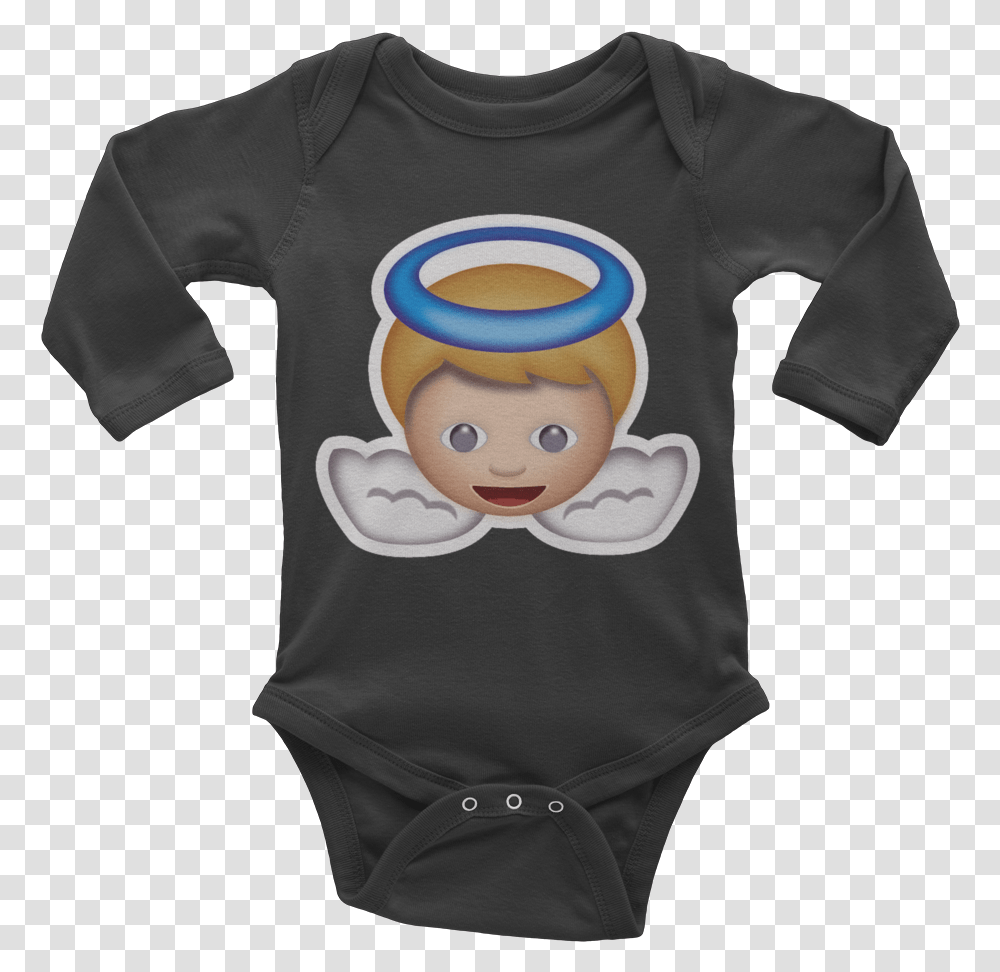 Emoji Baby Long Sleeve One Piece Infant Bodysuit, Apparel, T-Shirt, Person Transparent Png