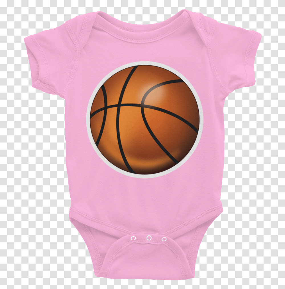 Emoji Baby Short Sleeve One Piece Basketball Emoji, Clothing, Apparel, Team Sport, Sports Transparent Png