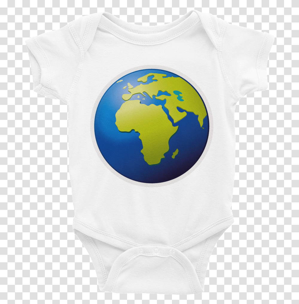 Emoji Baby Short Sleeve One Piece Ios 10 Earth Emoji, Apparel, T-Shirt, Outer Space Transparent Png