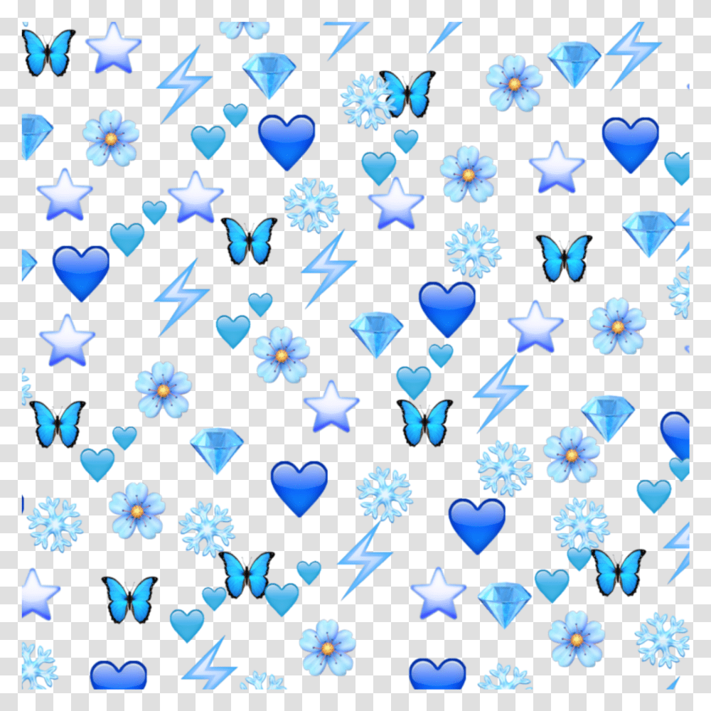 Emoji Background Date Blue Heart Emoji Background Transparent Png