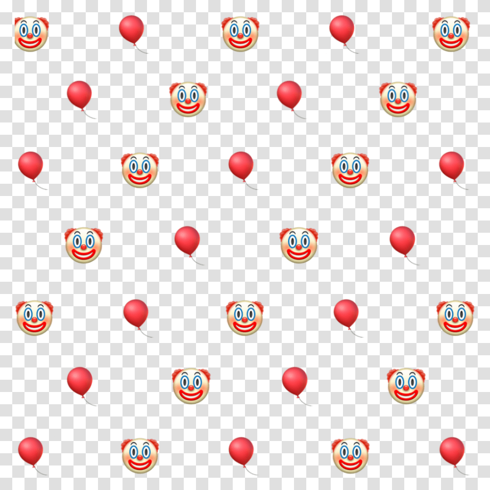 Emoji Background Emojibackground Clown It It2 Emoji Clowns Background, Ball, Balloon, Confetti, Paper Transparent Png
