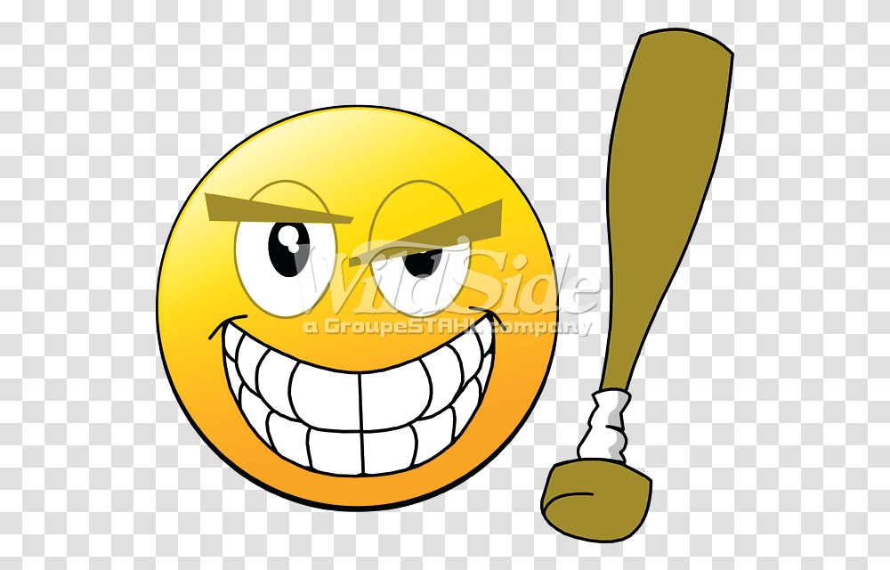 Emoji Baseball Bat Emoji With Baseball Bat, Sport, Sports, Team Sport, Softball Transparent Png
