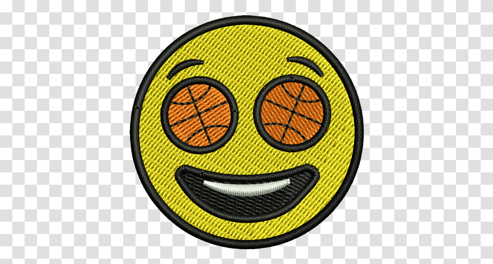 Emoji Basketball Eyes Iron Happy, Logo, Symbol, Trademark, Label Transparent Png