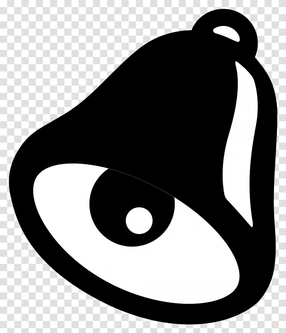 Emoji Black Bell2 Emoji, Graphics, Art, Stencil, Animal Transparent Png