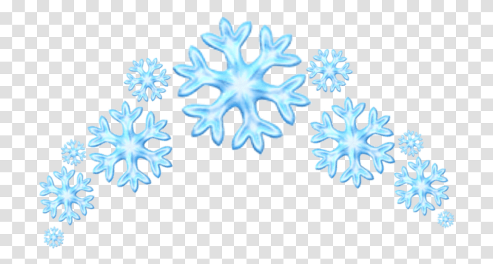 Emoji Blue Crown Snowflakes Winter Snowflake Emoji, Cross, Symbol, Pattern Transparent Png