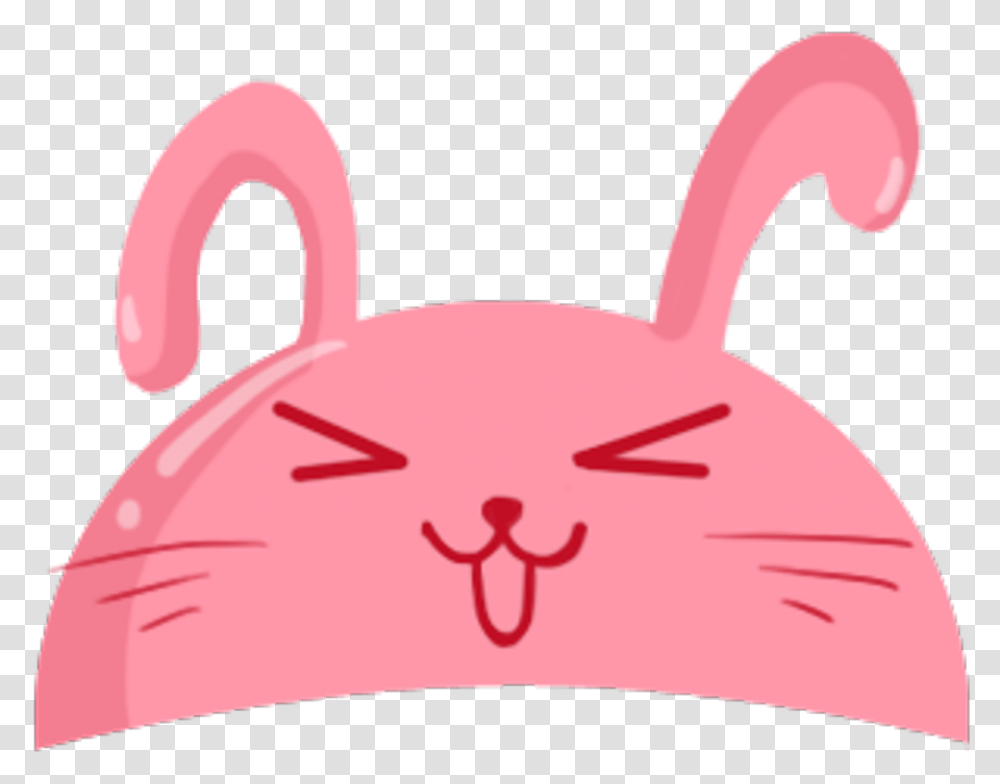 Emoji Bunny Ears Face Hat Crown Freetoedit, Animal, Cushion, Bird, Plant Transparent Png