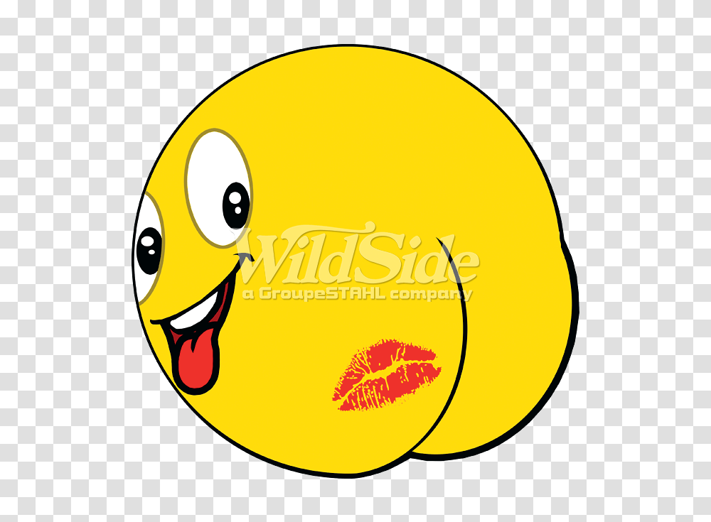 Emoji Butt Kiss The Wild Side, Label, Plant, Fruit Transparent Png